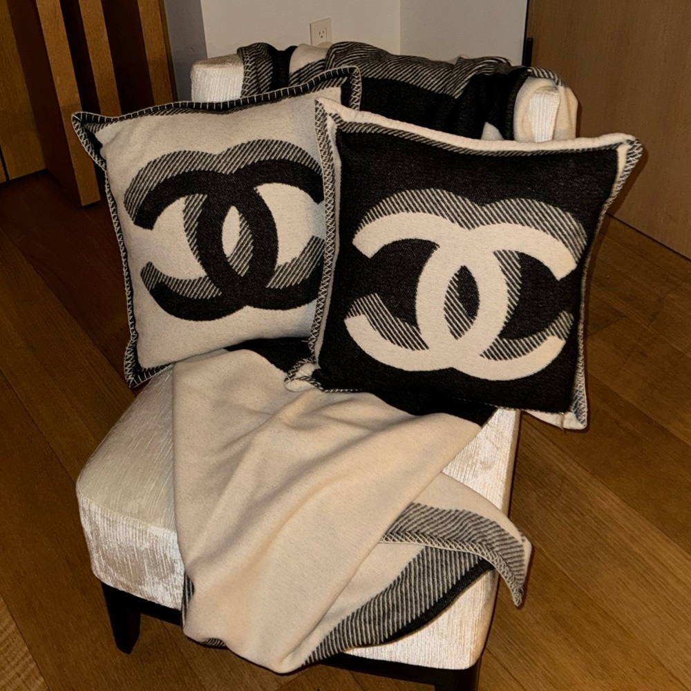 SET OF 2 Chanel Pillows